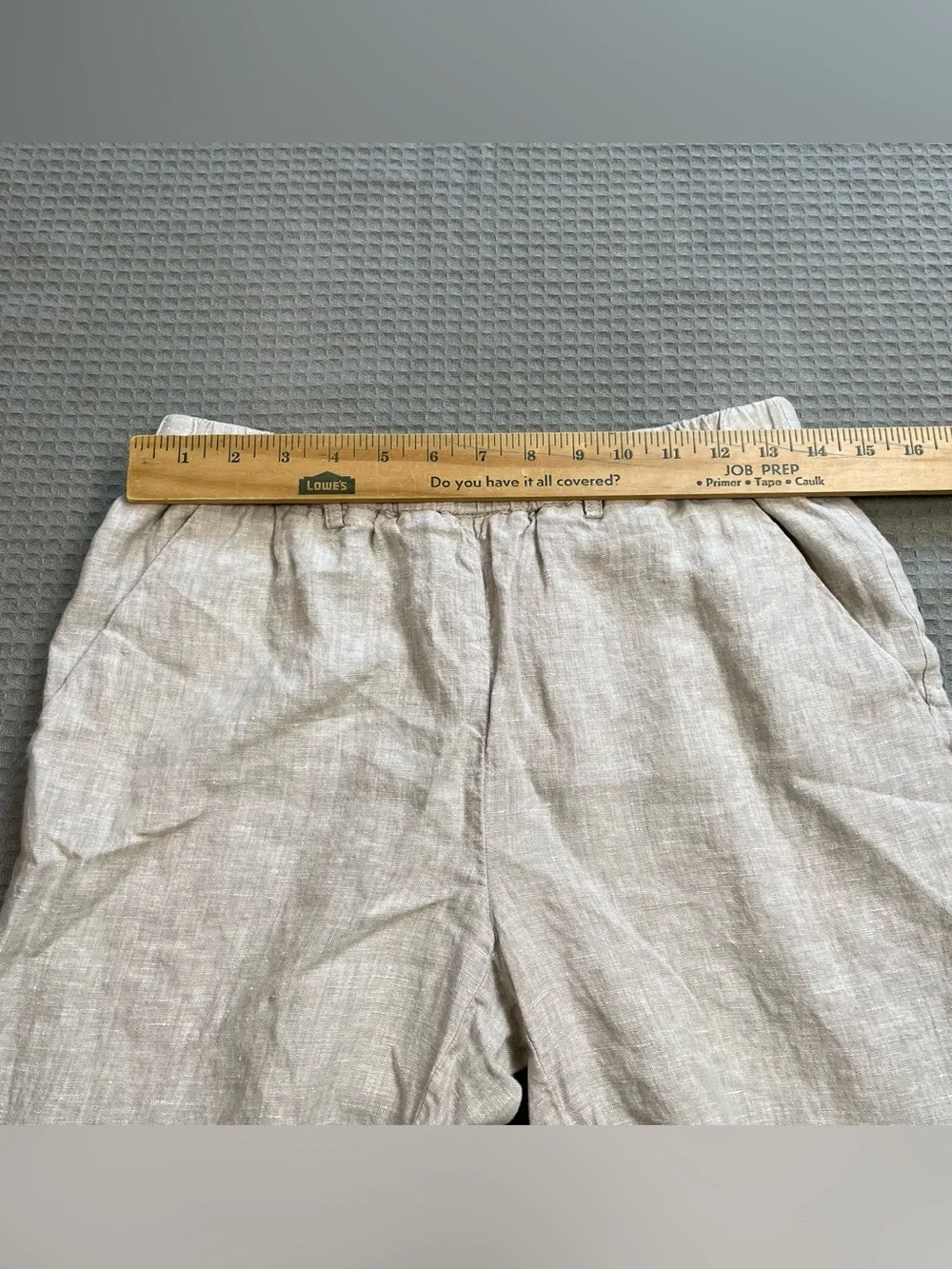 Quince 100% European Linen Pants Small Womens Flax Relaxed Tapered Crop Pull On